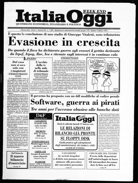 Italia oggi : quotidiano di economia finanza e politica